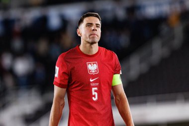 Jan Bednarek, Finlandiya ve Polonya milli takımları arasındaki 2026 Dünya Kupası ön eleme maçında görüldü (Maciej Rogowski)