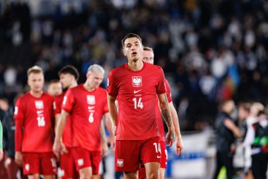 Jakub Kiwior, 2026 Dünya Kupası 'nda Finlandiya ve Polonya milli takımları arasında oynanan Avrupa ön eleme maçında görüldü (Maciej Rogowski)