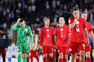 Mateusz Skrzypczak, Finlandiya ve Polonya milli takımları arasında oynanan 2026 Dünya Kupası Avrupa ön eleme maçında görüldü (Maciej Rogowski)