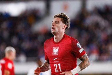 Nicola Zalewski, Finlandiya ve Polonya milli takımları arasındaki Dünya Kupası 2026 Avrupa ön eleme maçında görüldü (Maciej Rogowski))