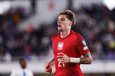 Nicola Zalewski, Finlandiya ve Polonya milli takımları arasındaki Dünya Kupası 2026 Avrupa ön eleme maçında görüldü (Maciej Rogowski))