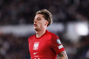 Nicola Zalewski, Finlandiya ve Polonya milli takımları arasındaki Dünya Kupası 2026 Avrupa ön eleme maçında görüldü (Maciej Rogowski))