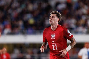 Nicola Zalewski, Finlandiya ve Polonya milli takımları arasındaki Dünya Kupası 2026 Avrupa ön eleme maçında görüldü (Maciej Rogowski))