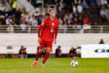 Mateusz Skrzypczak, Finlandiya ve Polonya milli takımları arasında oynanan 2026 Dünya Kupası Avrupa ön eleme maçında görüldü (Maciej Rogowski)