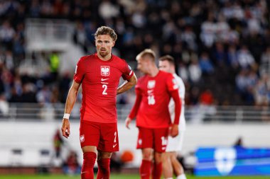 Matty Cash, Finlandiya ve Polonya milli takımları arasında oynanan 2026 Dünya Kupası ön eleme maçında görüldü (Maciej Rogowski))