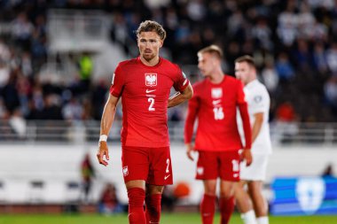 Matty Cash, Finlandiya ve Polonya milli takımları arasında oynanan 2026 Dünya Kupası ön eleme maçında görüldü (Maciej Rogowski))