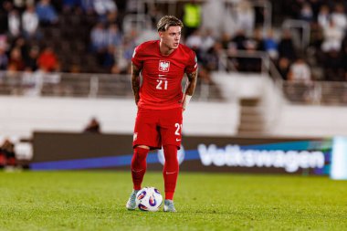 Nicola Zalewski, Finlandiya ve Polonya milli takımları arasındaki Dünya Kupası 2026 Avrupa ön eleme maçında görüldü (Maciej Rogowski))