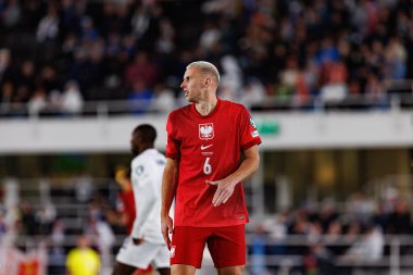 Jakub Piotrowski, Finlandiya ve Polonya milli takımları arasında oynanan 2026 Dünya Kupası ön eleme maçında görüldü (Maciej Rogowski)