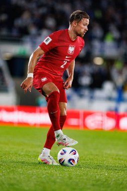 Matty Cash, Finlandiya ve Polonya milli takımları arasında oynanan 2026 Dünya Kupası ön eleme maçında görüldü (Maciej Rogowski))