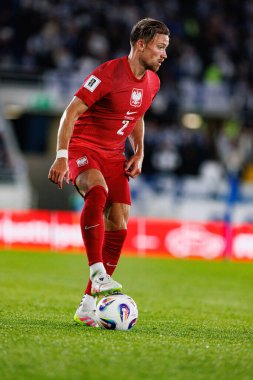 Matty Cash, Finlandiya ve Polonya milli takımları arasında oynanan 2026 Dünya Kupası ön eleme maçında görüldü (Maciej Rogowski))