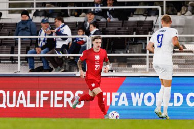 Nicola Zalewski, Finlandiya ve Polonya milli takımları arasındaki Dünya Kupası 2026 Avrupa ön eleme maçında görüldü (Maciej Rogowski))