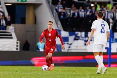  Mateusz Skrzypczak, Finlandiya ve Polonya milli takımları arasında oynanan 2026 Dünya Kupası Avrupa ön eleme maçında görüldü (Maciej Rogowski)