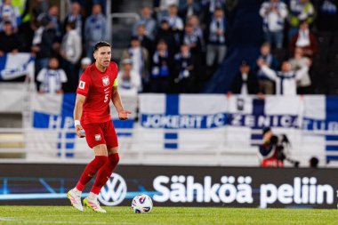 Jan Bednarek, Finlandiya ve Polonya milli takımları arasındaki 2026 Dünya Kupası ön eleme maçında görüldü (Maciej Rogowski)