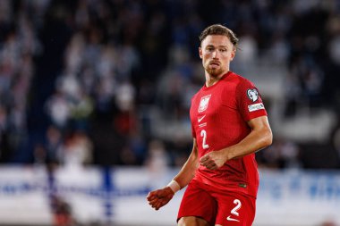 Matty Cash, Finlandiya ve Polonya milli takımları arasında oynanan 2026 Dünya Kupası ön eleme maçında görüldü (Maciej Rogowski))