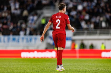 Matty Cash, Finlandiya ve Polonya milli takımları arasında oynanan 2026 Dünya Kupası ön eleme maçında görüldü (Maciej Rogowski))