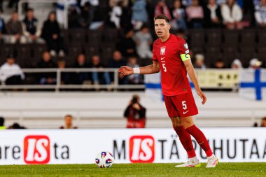 Jan Bednarek, Finlandiya ve Polonya milli takımları arasındaki 2026 Dünya Kupası ön eleme maçında görüldü (Maciej Rogowski)