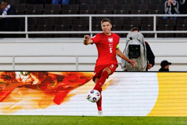 Jan Bednarek, Finlandiya ve Polonya milli takımları arasındaki 2026 Dünya Kupası ön eleme maçında görüldü (Maciej Rogowski)