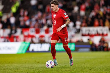 Nicola Zalewski, Finlandiya ve Polonya milli takımları arasındaki Dünya Kupası 2026 Avrupa ön eleme maçında görüldü (Maciej Rogowski))