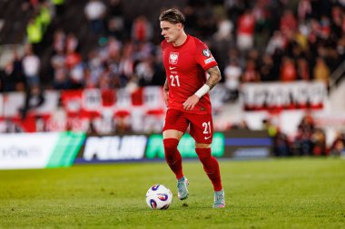 Nicola Zalewski, Finlandiya ve Polonya milli takımları arasındaki Dünya Kupası 2026 Avrupa ön eleme maçında görüldü (Maciej Rogowski))