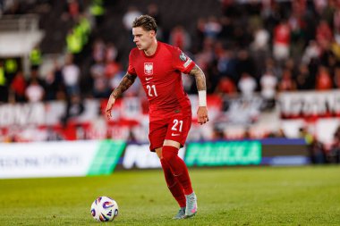 Nicola Zalewski, Finlandiya ve Polonya milli takımları arasındaki Dünya Kupası 2026 Avrupa ön eleme maçında görüldü (Maciej Rogowski))