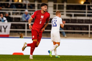 Dünya Kupası 2026 Avrupa Ön eleme maçında Finlandiya ve Polonya milli takımları arasında Jakub Moder görüldü (Maciej Rogowski)