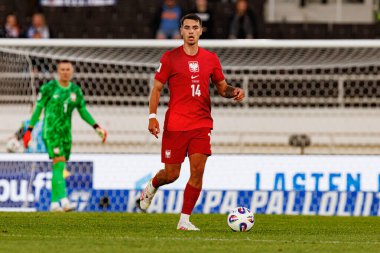 Jakub Kiwior, 2026 Dünya Kupası 'nda Finlandiya ve Polonya milli takımları arasında oynanan Avrupa ön eleme maçında görüldü (Maciej Rogowski)