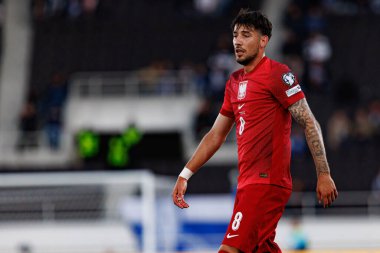 Dünya Kupası 2026 Avrupa Ön eleme maçında Finlandiya ve Polonya milli takımları arasında Jakub Moder görüldü (Maciej Rogowski)