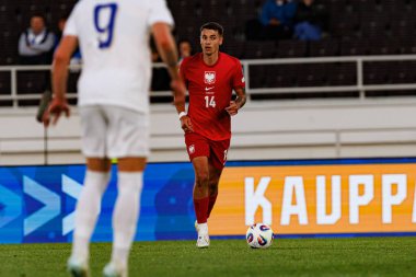 Jakub Kiwior, 2026 Dünya Kupası 'nda Finlandiya ve Polonya milli takımları arasında oynanan Avrupa ön eleme maçında görüldü (Maciej Rogowski)