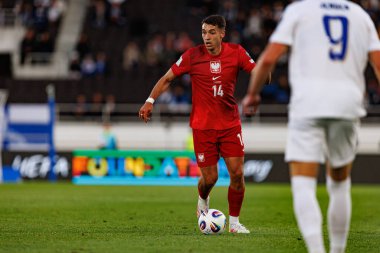 Jakub Kiwior, 2026 Dünya Kupası 'nda Finlandiya ve Polonya milli takımları arasında oynanan Avrupa ön eleme maçında görüldü (Maciej Rogowski)