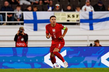 Jan Bednarek, Finlandiya ve Polonya milli takımları arasındaki 2026 Dünya Kupası ön eleme maçında görüldü (Maciej Rogowski)