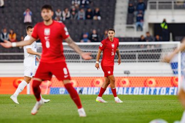 Jakub Kiwior, 2026 Dünya Kupası 'nda Finlandiya ve Polonya milli takımları arasında oynanan Avrupa ön eleme maçında görüldü (Maciej Rogowski)