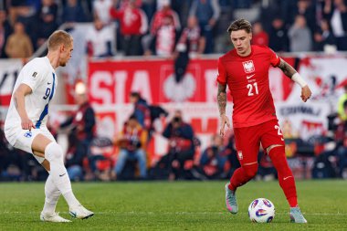 Nicola Zalewski, Finlandiya ve Polonya milli takımları arasındaki Dünya Kupası 2026 Avrupa ön eleme maçında görüldü (Maciej Rogowski))