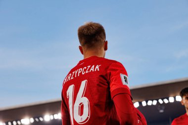 Mateusz Skrzypczak, Finlandiya ve Polonya milli takımları arasında oynanan 2026 Dünya Kupası Avrupa ön eleme maçında görüldü (Maciej Rogowski)