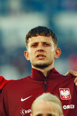 Dünya Kupası 2026 Avrupa ön eleme maçında Finlandiya ve Polonya milli takımları arasında Sebastian Szymanski görüldü (Maciej Rogowski)