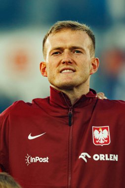 Karol Swiderski, Finlandiya ve Polonya milli takımları arasında oynanan 2026 Dünya Kupası ön eleme maçında görüldü (Maciej Rogowski)