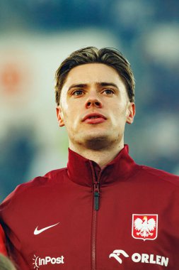 Nicola Zalewski, Finlandiya ve Polonya milli takımları arasındaki Dünya Kupası 2026 Avrupa ön eleme maçında görüldü (Maciej Rogowski))