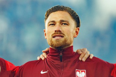 Matty Cash, Finlandiya ve Polonya milli takımları arasında oynanan 2026 Dünya Kupası ön eleme maçında görüldü (Maciej Rogowski))