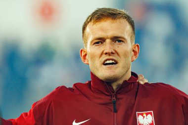 Karol Swiderski, Finlandiya ve Polonya milli takımları arasında oynanan 2026 Dünya Kupası ön eleme maçında görüldü (Maciej Rogowski)