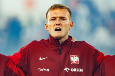 Karol Swiderski, Finlandiya ve Polonya milli takımları arasında oynanan 2026 Dünya Kupası ön eleme maçında görüldü (Maciej Rogowski)