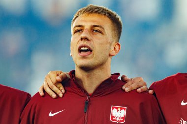 Mateusz Skrzypczak, Finlandiya ve Polonya milli takımları arasında oynanan 2026 Dünya Kupası Avrupa ön eleme maçında görüldü (Maciej Rogowski)