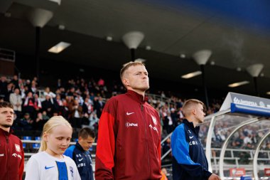 Karol Swiderski, Finlandiya ve Polonya milli takımları arasında oynanan 2026 Dünya Kupası ön eleme maçında görüldü (Maciej Rogowski)