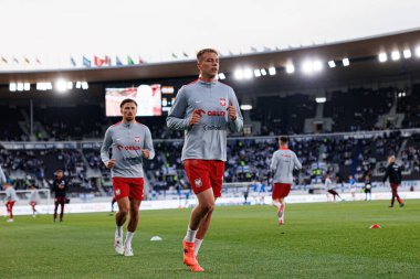 Mateusz Skrzypczak, Finlandiya ve Polonya milli takımları arasında oynanan 2026 Dünya Kupası Avrupa ön eleme maçında görüldü (Maciej Rogowski)