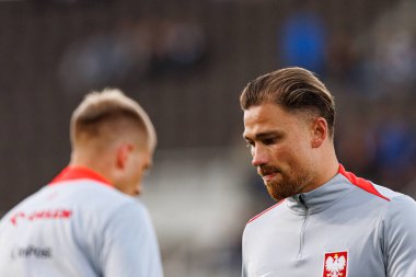 Matty Cash, Finlandiya ve Polonya milli takımları arasında oynanan 2026 Dünya Kupası ön eleme maçında görüldü (Maciej Rogowski))