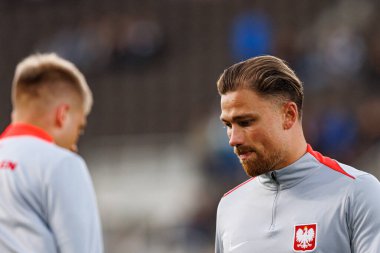 Matty Cash, Finlandiya ve Polonya milli takımları arasında oynanan 2026 Dünya Kupası ön eleme maçında görüldü (Maciej Rogowski))