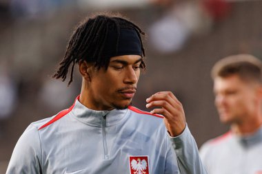 Dünya Kupası 2026 Avrupa ön eleme maçında Finlandiya ve Polonya milli takımları arasında Maximilian Oyedele görüldü (Maciej Rogowski)