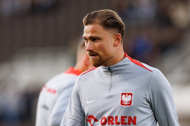 Matty Cash, Finlandiya ve Polonya milli takımları arasında oynanan 2026 Dünya Kupası ön eleme maçında görüldü (Maciej Rogowski))