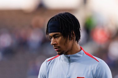 Dünya Kupası 2026 Avrupa ön eleme maçında Finlandiya ve Polonya milli takımları arasında Maximilian Oyedele görüldü (Maciej Rogowski)