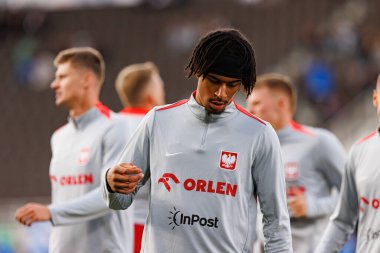 Dünya Kupası 2026 Avrupa ön eleme maçında Finlandiya ve Polonya milli takımları arasında Maximilian Oyedele görüldü (Maciej Rogowski)