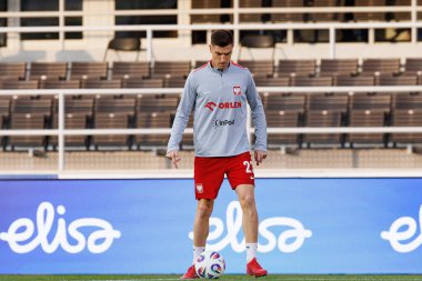 Krzysztof Piatek 2026 Dünya Kupası 'nda Finlandiya ve Polonya milli takımları arasında oynanan Avrupa ön eleme maçında görüldü (Maciej Rogowski)
