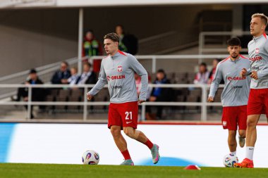 Nicola Zalewski, Finlandiya ve Polonya milli takımları arasındaki Dünya Kupası 2026 Avrupa ön eleme maçında görüldü (Maciej Rogowski))